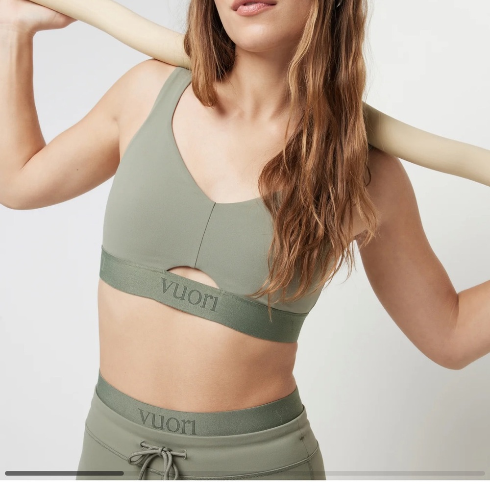 Vuori Women's Elevate Daily Bra in Pistachio, Size Small